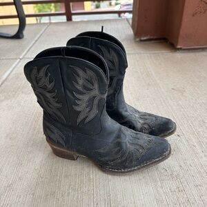 Roper Black Western Cowboy Boots